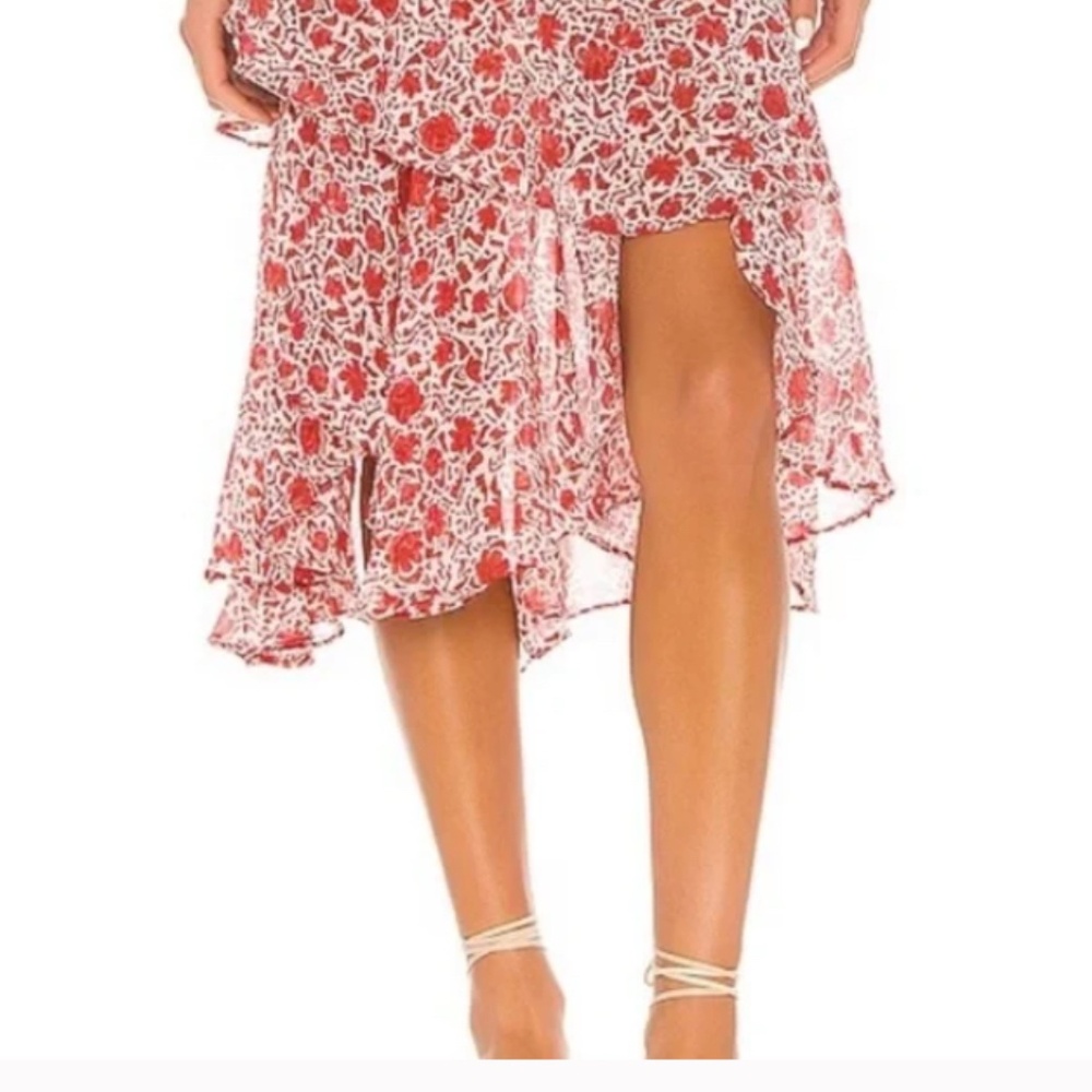 MISA Los Angeles Set top and skirt set floral - Picture 6 of 6